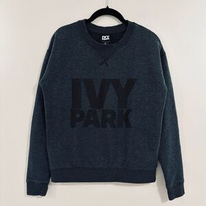 Ivy Park by Beyoncé Dark Gray/ Navy Crewneck Sweat Shirt, Size Small